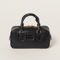 Miu Miu 5BB142 Arcadie Bag In Regular Leather Black