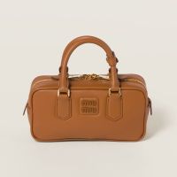 Miu Miu 5BB142 Arcadie Bag In Regular Leather Brown