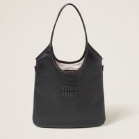 Miu Miu 5BG231 Regular Ivy Bag In Leather Black