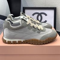 Miu Miu 5E417E Tyre Sneakers Women Technical Fabric And Suede Grey