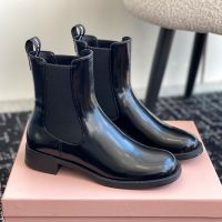 Miu Miu Ankle Boots Women Calfskin Black