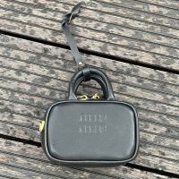 Miu Miu Micro Beau Bag In Leather Black