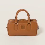 Miu Miu 5BB142 Arcadie Bag In Regular Leather Brown