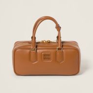 Miu Miu 5BB148 Large Arcadie Bag In Leather Brown