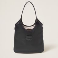 Miu Miu 5BG231 Regular Ivy Bag In Leather Black