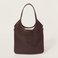 Miu Miu 5BG231 Regular Ivy Bag In Leather Coffee