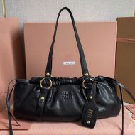 Miu Miu 5BG289 Medium Joie Bag In Nappa Leather Black
