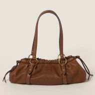 Miu Miu 5BG289 Medium Joie Bag In Nappa Leather Brown