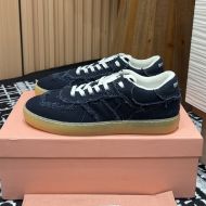 Miu Miu 5E325E Sneakers Women Denim Navy Blue