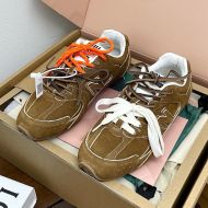 Miu Miu X New Balance 5E165E 530 SL Sneakers Unisex Suede Brown