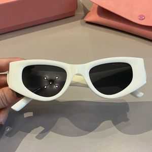 Miu Miu 2403 Cat-Eye Sunglasses In Acetate White