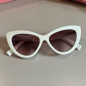 Miu Miu 8413 Cat-Eye Sunglasses In Acetate White