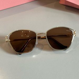 Miu Miu Sunglasses With Letter Logo In Metal Tortoise